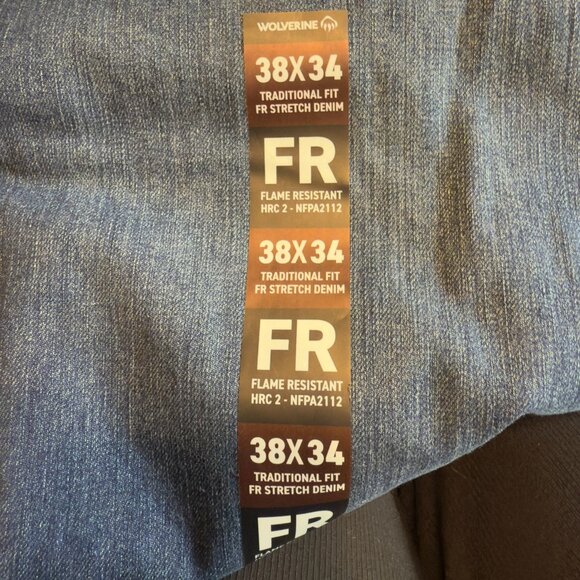 NWT Men's Flame Resistant Stretch Denim - Picture 2 of 5